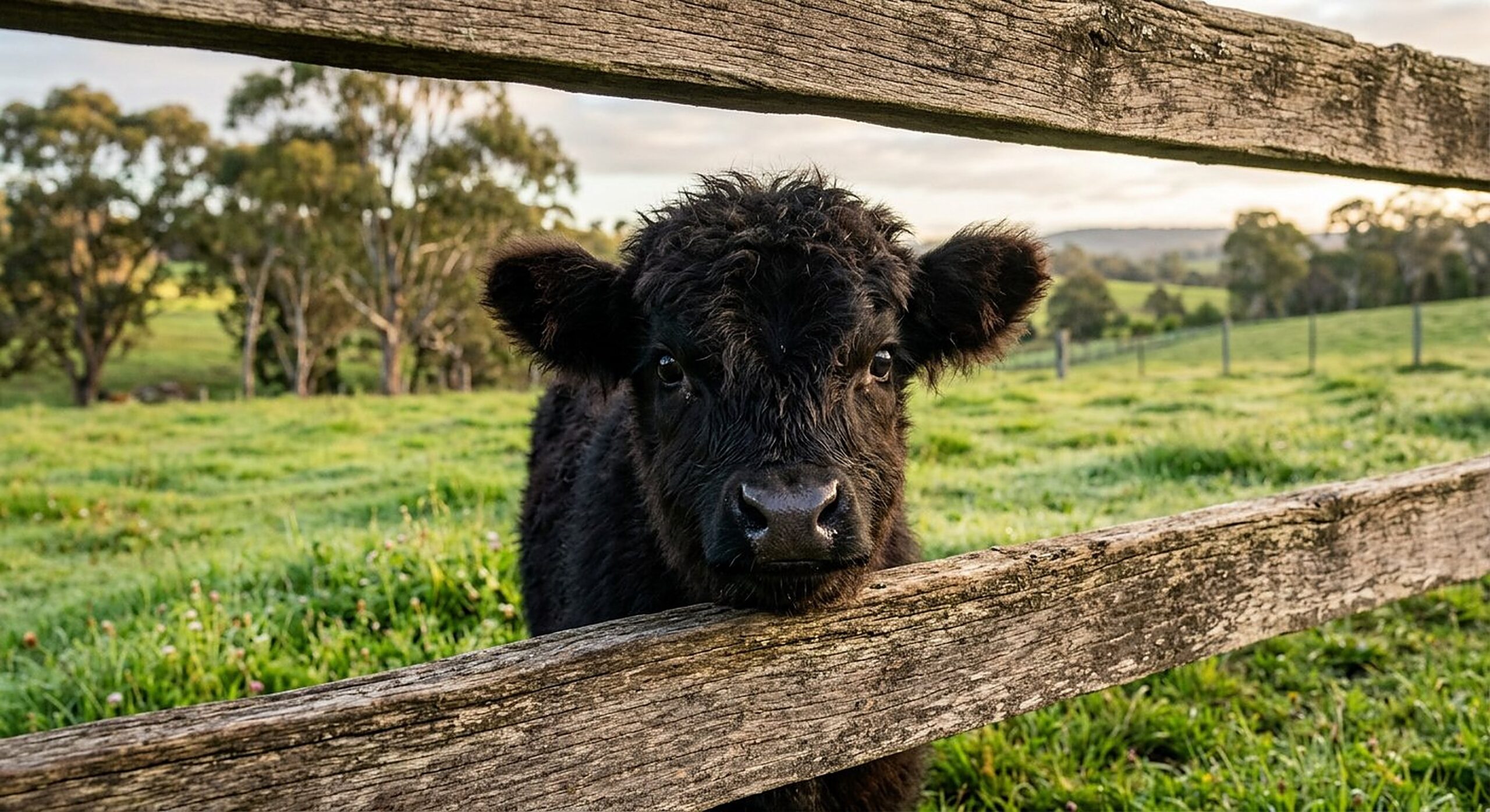 Ewan, black miniature Highland bull calf — illustrative calf photo