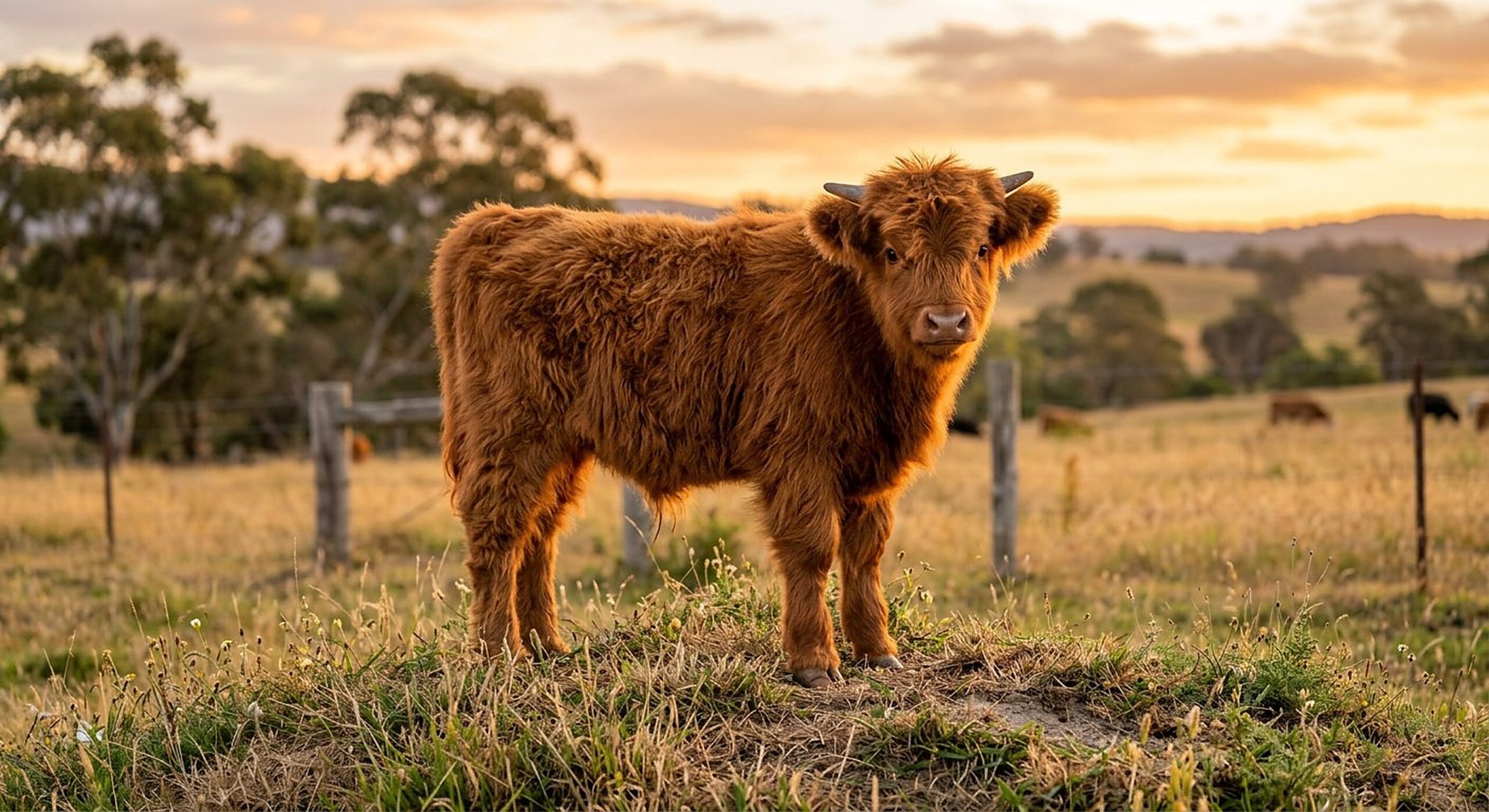 Alistair, red miniature Highland bull calf — illustrative calf photo