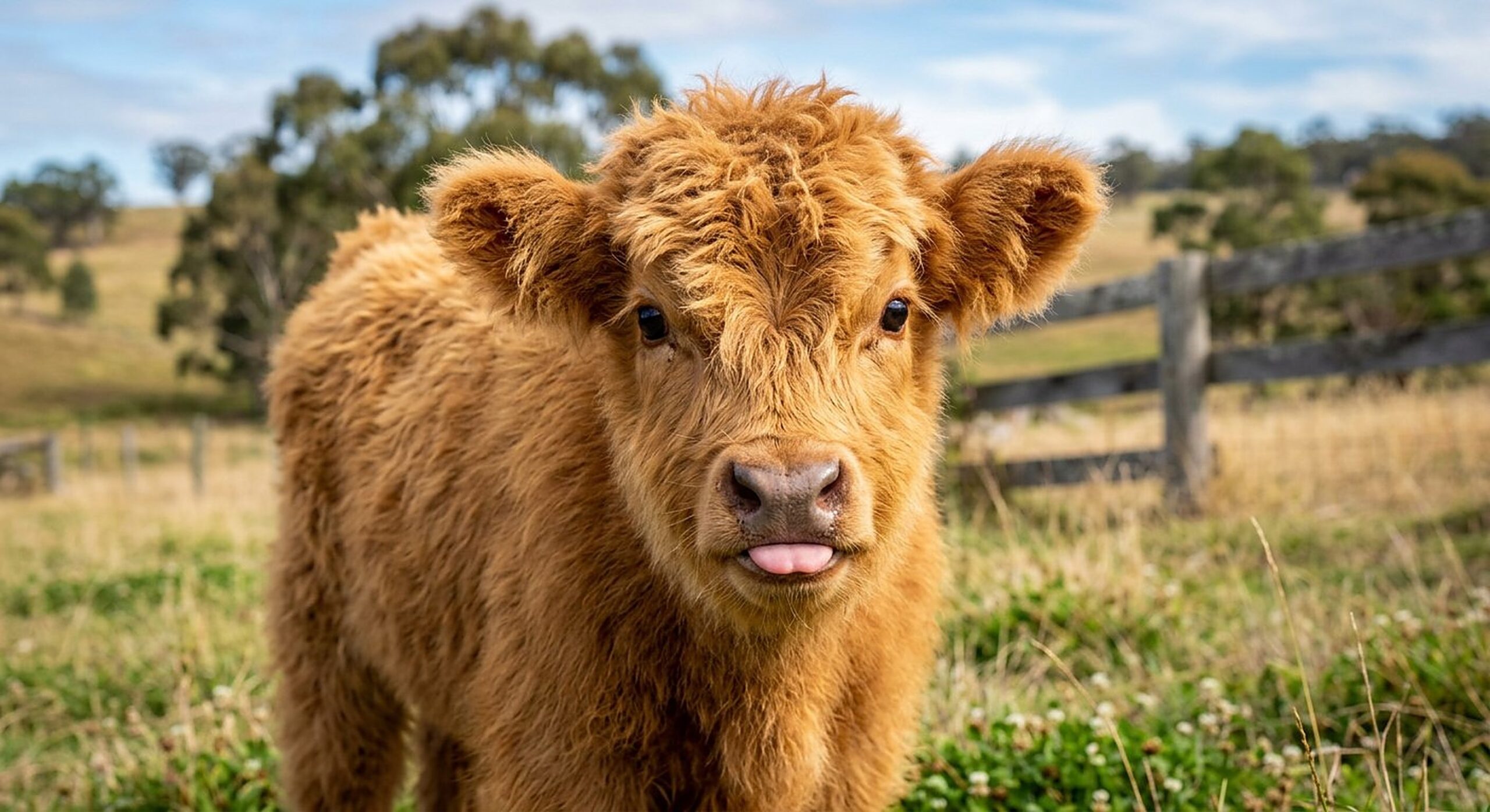 Graeme, golden red miniature Highland bull calf — illustrative calf photo