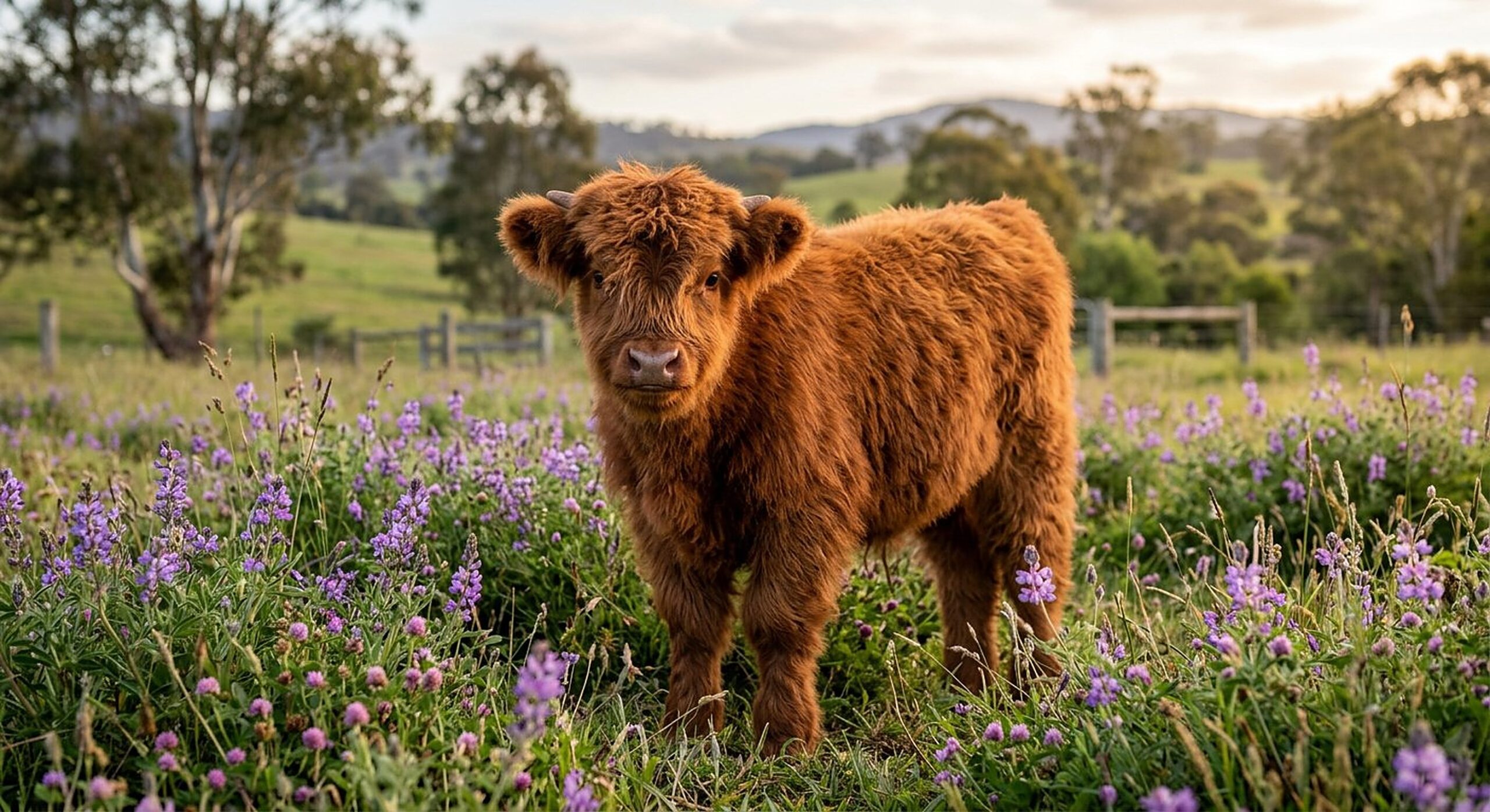 Heather, red miniature Highland heifer calf — illustrative calf photo
