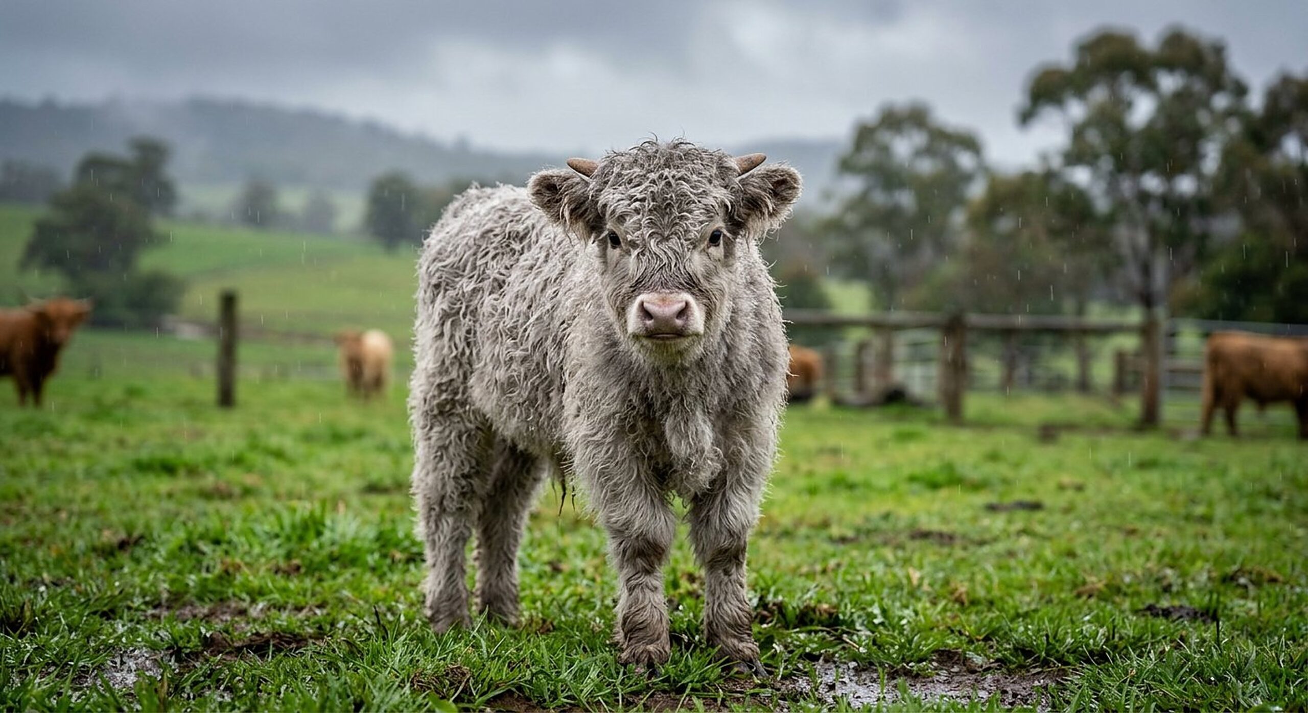 Mhairi, silver grey miniature Highland heifer calf — illustrative calf photo